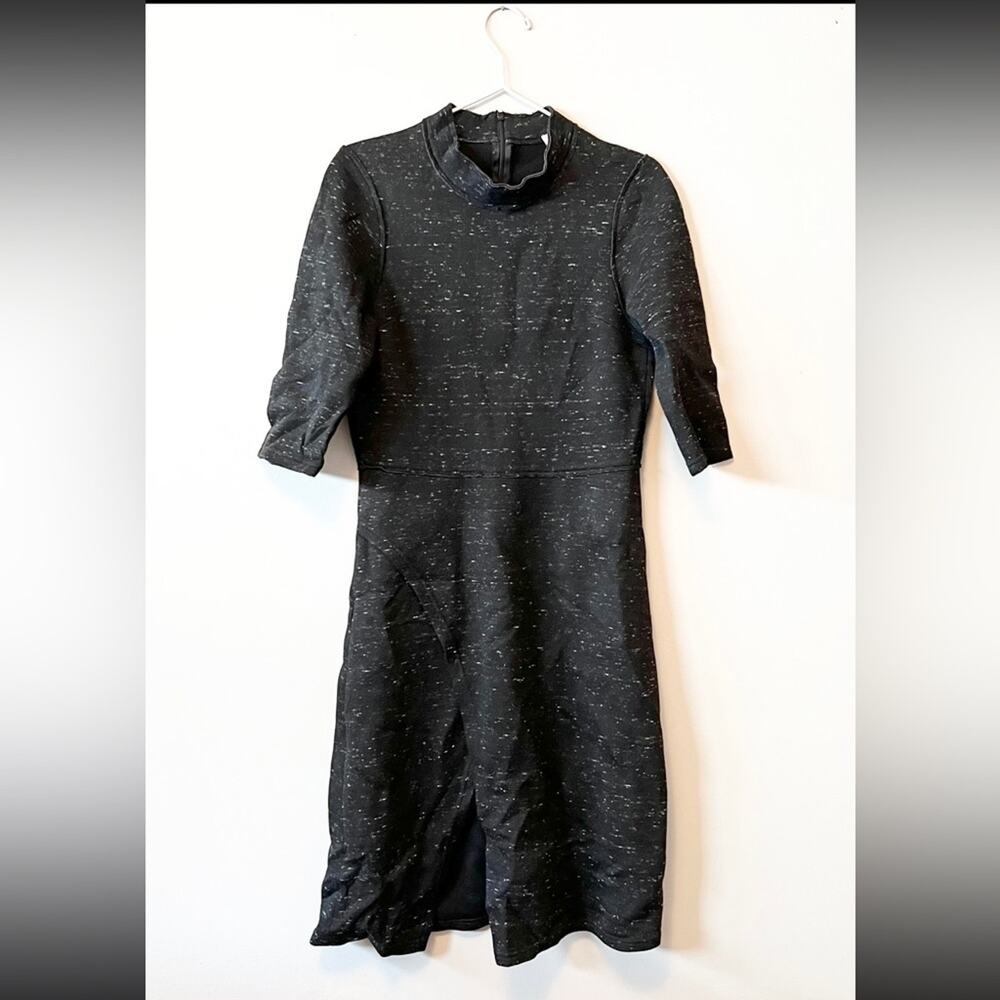 Sea New York Black Speckled Midi Dress